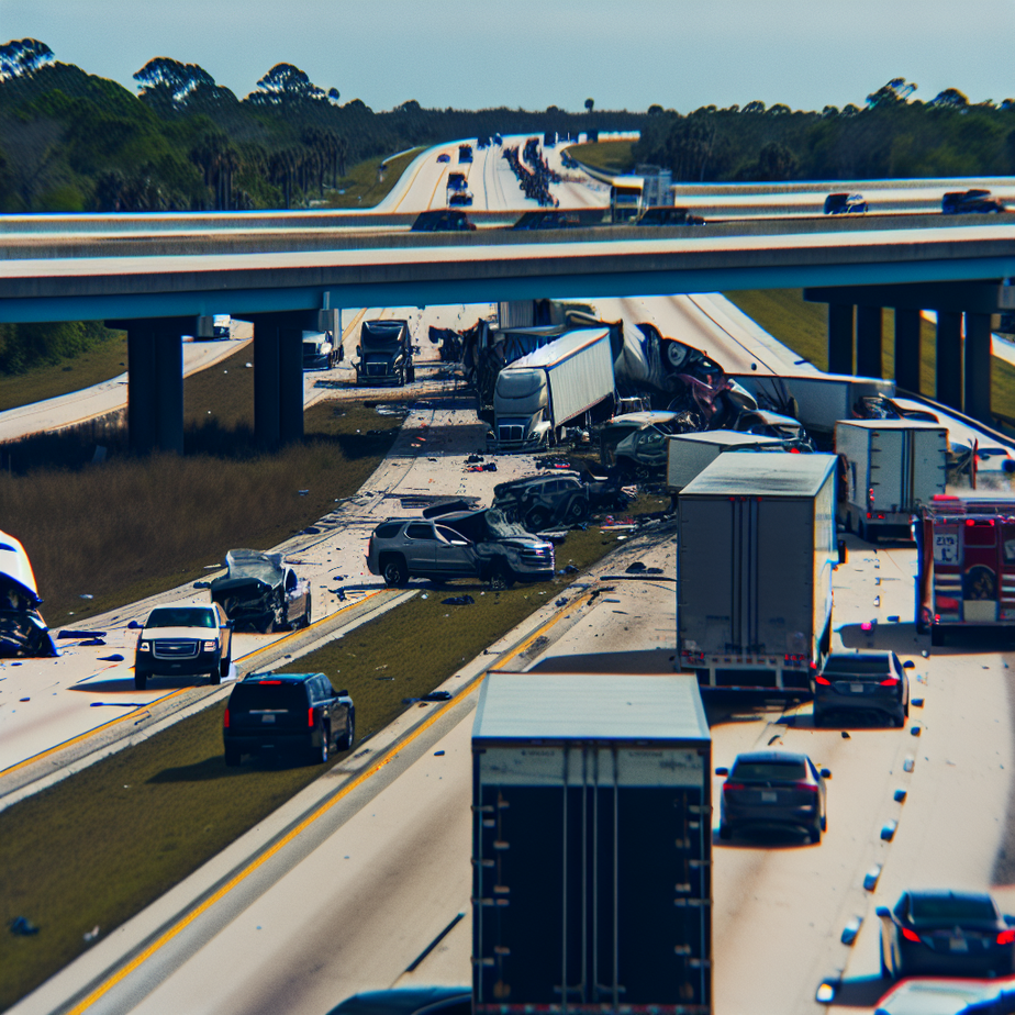 Traffic Chaos After Major Crash Shuts Down I-95 in Volusia County