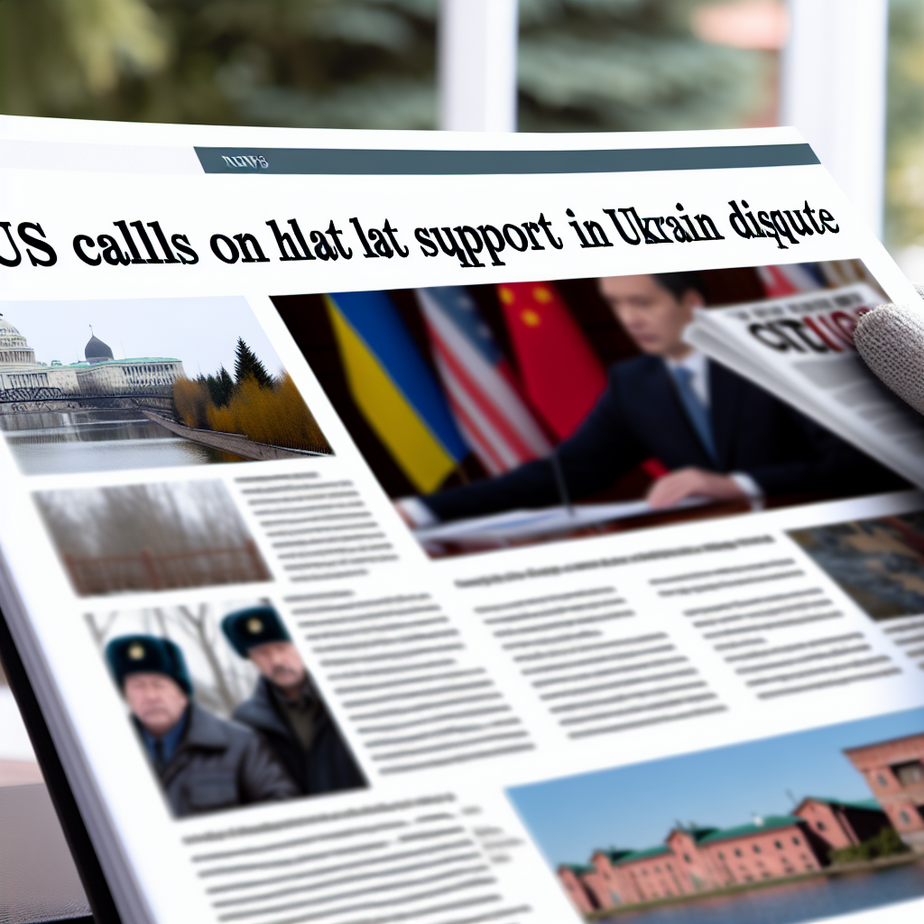 US Calls on China to Halt Support for Russia in Ukraine Dispute